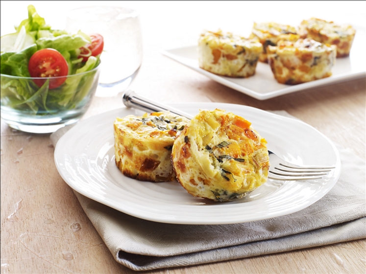 Pumpkin & Feta Mini Frittatas