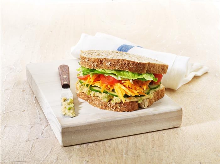 Hummus Salad Sandwich