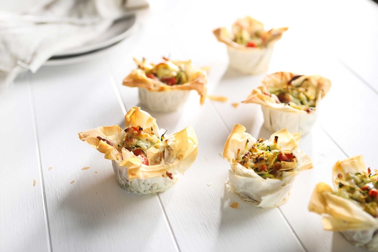 Veggie Filo Cups