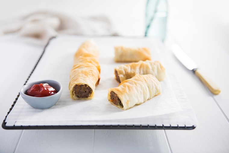 Beef and Veggie Sausage Rolls