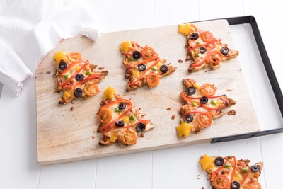 Christmas Tree Pizzas