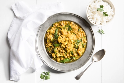 Cauliflower and Spinach Dahl