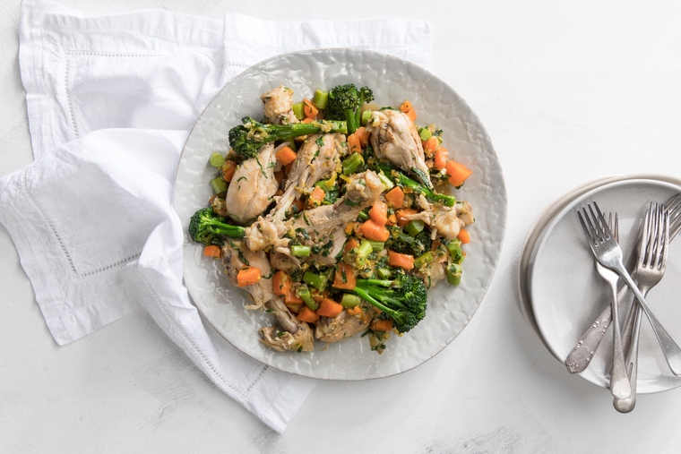 Braised Chicken and Veggies