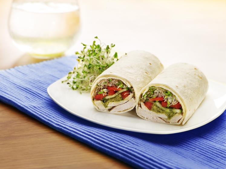 Pesto Chicken Wrap