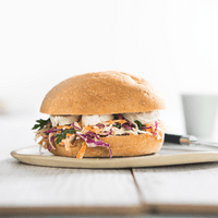 Chicken coleslaw sandwich