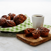 Chocolate zucchini muffins