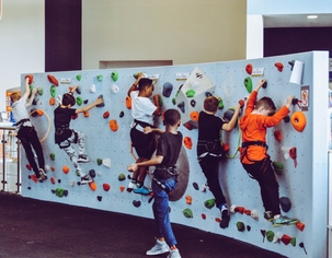 kids rock climbing 