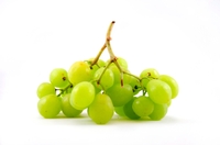 A bunch of green grapes
