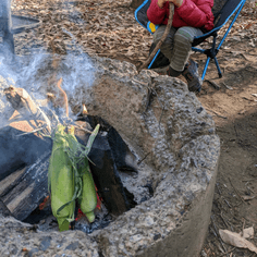 Corn on a fire 