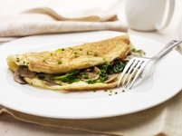 Omelette with mushroom